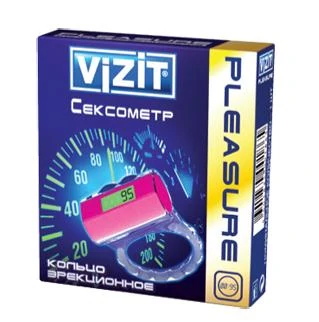Эрекционное кольцо-сексометр Vizit Pleasure — купить в секс-шопе LoveDoctor