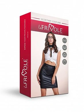Костюм Секретарши Le Frivole белый с черным L/XL — фото 6