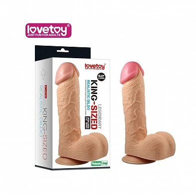 Фаллоимитатор реалистичный телесный LoveToy 25 см — купить в секс-шопе LoveDoctor