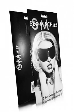 Маска S&M DESIGNER BLINDFOLD черная — купить в секс-шопе LoveDoctor