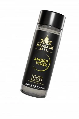 Массажное масло Hot с ароматом амбры и мускуса 100 мл — купить в секс-шопе LoveDoctor