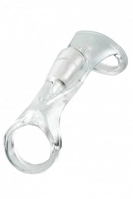 Вибронасадка Vibrosling FX VIBRATING COCK SLING прозрачная 14 см — фото 2