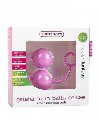 Вагинальные шарики розового цвета выполненные из гибкого силикона