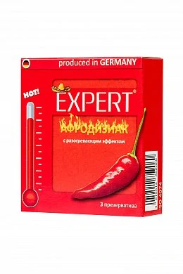 Презервативы Expert ''Афродизиак'' возбуждающие с разогревающим эфектом 3 шт — фото 2
