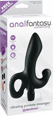Вибратор анальный Vibrating Prostate Massager черный — купить в секс-шопе LoveDoctor