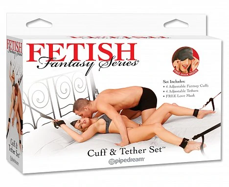 Набор для бондажа Cuff And Tether Set — фото 2