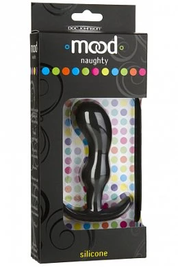 Анальная пробка для ношения искревленной эргономической формы из 100% медицинского силикона