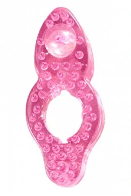 Эрекционное кольцо со стимуляцией клитора Silicone Love Ring 2 см — фото 2