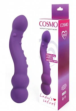 Фаллоимитатор двусторонний Cosmo фиолетовый 18 см — купить в секс-шопе LoveDoctor