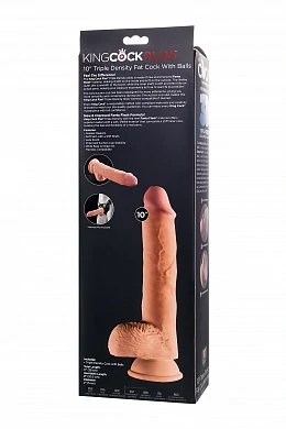Фаллоимитатор Pipedream King Cock с мошонкой телесный 27,9 см — фото 9