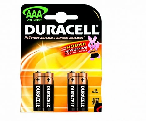 Мизинчиковые батарейки типа ААА Duracell LR03 New 4 шт — фото 2