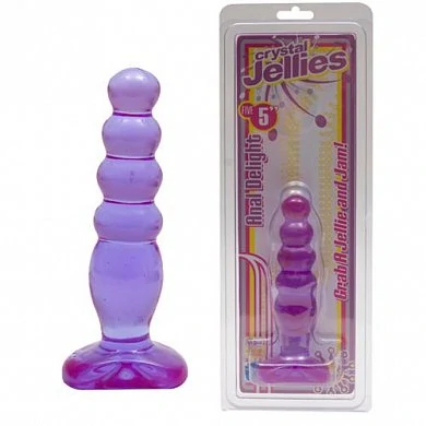 Анальная елочка Cristal Jellies 5" фиолетовая — купить в секс-шопе LoveDoctor