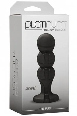 Анальная пробка Platinum The Push черная 11,4 см — купить в секс-шопе LoveDoctor