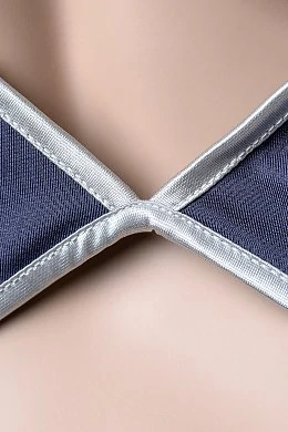 Костюм пилота: платье стринги и головной убор синий XL — фото 7