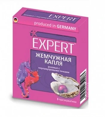 Презервативы Expert ''Жемчужное капля'' розовые с перламутровыми точками №3 — купить в секс-шопе LoveDoctor