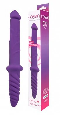 Фаллоимитатор двусторонний Cosmo фиолетовый 24,5 см — купить в секс-шопе LoveDoctor