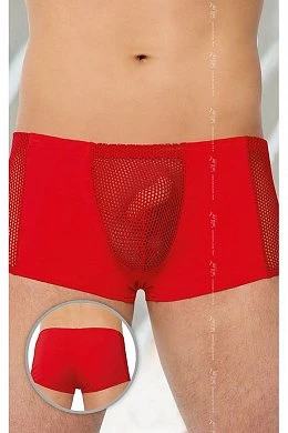 Шорты мужские с сеткой SoftLine красный XL — купить в секс-шопе LoveDoctor