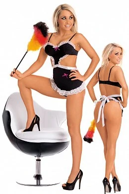 Костюм официантки из 2-х предметов черный S — купить в секс-шопе LoveDoctor