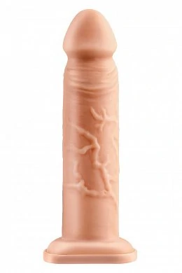 Фаллоимитатор поясной полый Silicone Hollow Extension телесный  22,5 см — фото 2