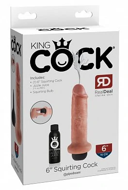 Фаллоимитатор Squirting Cock с эффектом семяизвержения телесный 20 см — фото 2