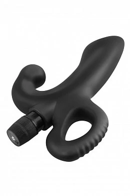 Вибратор анальный Vibrating Prostate Massager черный — фото 3