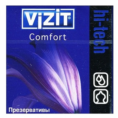 Презервативы Vizit Hi-Tech Comfort комфорт 3 шт — купить в секс-шопе LoveDoctor
