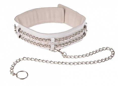 Ширина ошейника 50 мм длина цепочки (поводка) с карабином 50 см Размер универсальный