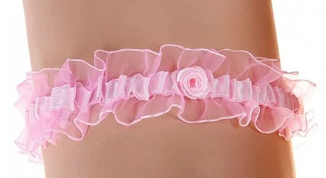 Подвязка розовая с бусинками — купить в секс-шопе LoveDoctor