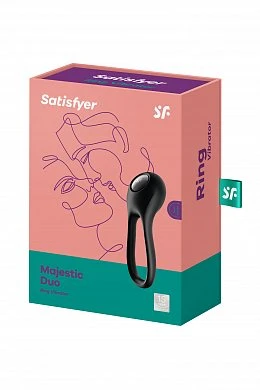Эрекционное кольцо Satisfyer Majestic Duo чёрное — фото 7