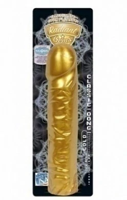 Фаллоимитатор золотой Dong 8" Gold — купить в секс-шопе LoveDoctor