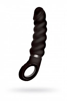 Анатомический витой вибратор Fun Toys  Gjack 2 чёрный 22 см — фото 2