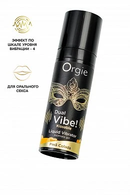 Съедобный гель с эффектом вибрации Orgie со вкусом пина колада 15 мл — купить в секс-шопе LoveDoctor