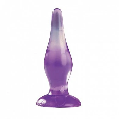 Анальная пробка Plug-N-Go Purple Clear — купить в секс-шопе LoveDoctor