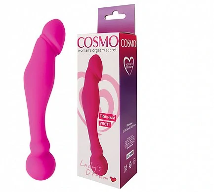 Фаллоимитатор двусторонний Cosmo розовый 18 см — купить в секс-шопе LoveDoctor