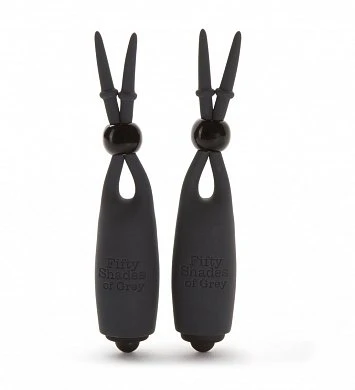 Зажимы на соски Feather Nipple Clamps с вибрацией — купить в секс-шопе LoveDoctor