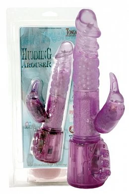 Вибратор желе с шариками фиолетовый. Размер: длина 19 см. Цвет: фиолетовый. Материал: ПВХ.