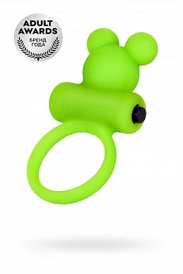 Виброкольцо на пенис A-Toys зеленое 3,1 см — купить в секс-шопе LoveDoctor