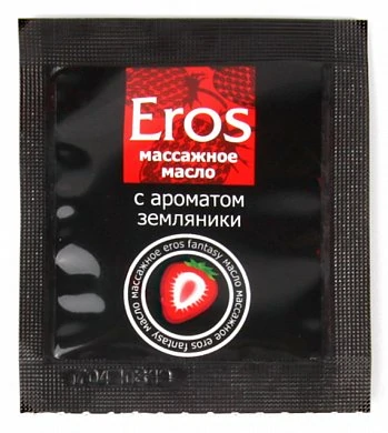 Масло массажное Eros c ароматом земляники 4 г — купить в секс-шопе LoveDoctor