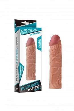 Насадка удлиняющая телесная LoveToy 17,2 см — купить в секс-шопе LoveDoctor