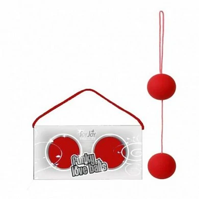 Вагинальные шарики красные Funky love balls — купить в секс-шопе LoveDoctor