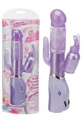 Вибратор кролик фиалетовый, с двойной стимуляцией.Размер: 15,2см.