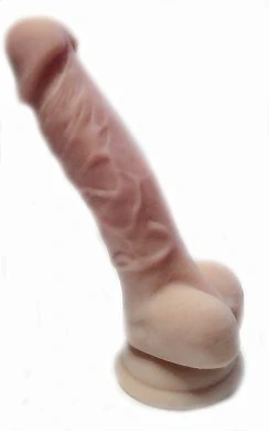 Фаллоимитатор с мошонкой на присоске Dildo силикон 18,5 см — фото 4