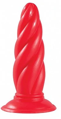 Фаллоимитатор витой красный MENZSTUFF TWISTED PROBE RED  13 см. — купить в секс-шопе LoveDoctor