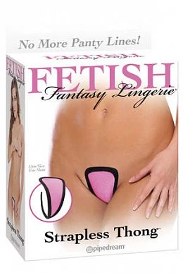 G-стринги Strapless Thong розовые — купить в секс-шопе LoveDoctor