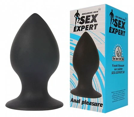 Анальная втулка черная Anal pleasure 8 см — купить в секс-шопе LoveDoctor