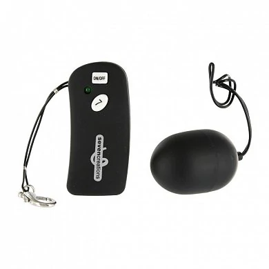 Виброяйцо с дистанционным управлением Ultra 7 Remote Black — купить в секс-шопе LoveDoctor
