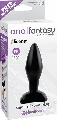 Втулка маленькая анальная Small Silicone Plug черная — купить в секс-шопе LoveDoctor