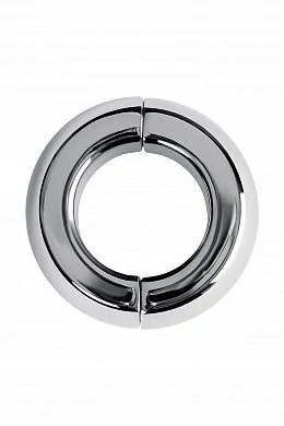 Утяжелитель на мошонку Toyfa Metal на магнитах серебряный 43 г — фото 2