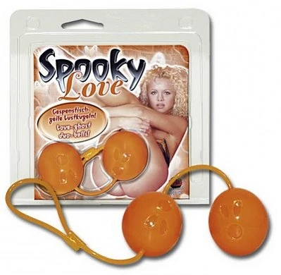 Шарики вагинальные Spooky Love оранжевые — купить в секс-шопе LoveDoctor