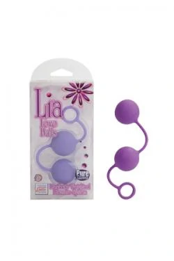 Вагинальные шарики Lia Love Balls фиолетовые — купить в секс-шопе LoveDoctor